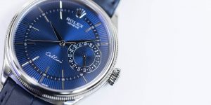 The well-designed copy Rolex Cellini Date 50519 watches have date display sub-dials.