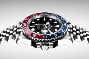 The durable fake Rolex GMT-Master II 126710BLRO watches are made from Oystersteel.