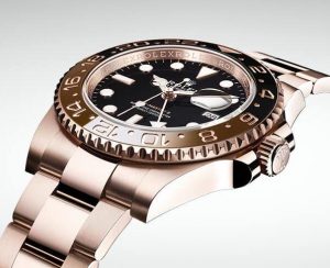 The durable watches copy Rolex GMT-Master II 126715HNR can guarantee water resistant to 330 feet.