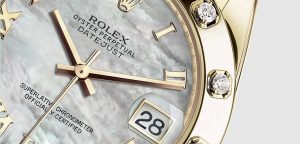 The luxury copy Rolex Pearlmaster 34 81318 watches are made from yellow gold.