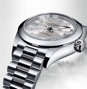 The sturdy copy Rolex Lady Datejust 28 279166 watches are made from stainless steel.